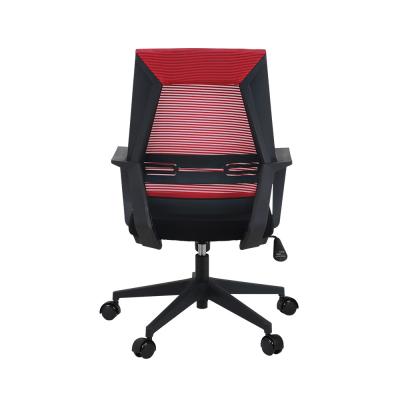 China De rode Ergonomische Armsteun van de Wielenmesh high back PA6 GF30 van de Bureaustoel Nylon Te koop