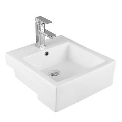 China Factory Direct Easy Clean Under Mount Wash Basin Sink Home Bathroom Decor Ceramic Wash Basin for sale