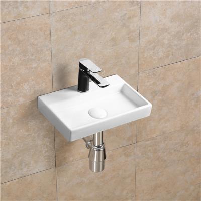 China Easy Clean Cheap Price Hotel Bathroom Sanitary Ware Wall Hung Sink Bowl Ceramic Toilet Wall Hung Wash Basins for sale