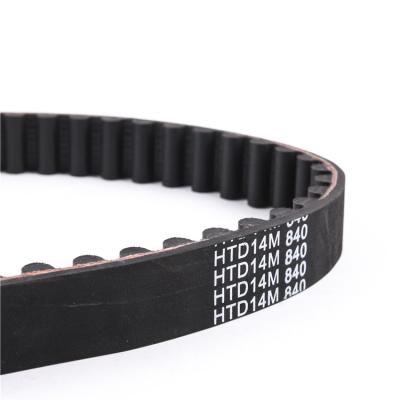 China Kower Chinese Supplier Cost Double Sided Tooth HTD 840-14M Timing Belt Transmission Rubber Belts for sale