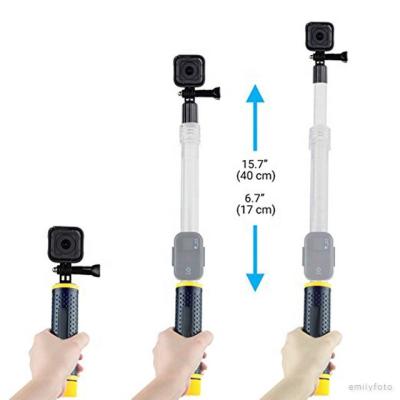 China 2021 Hot New Handheld Flexible Monopod Selfie Waterproof Waterproof Transparent Stick With Remote Control Holder For GoPros 7 6 5 4 3 2 SJCAMS Sj4000 for sale