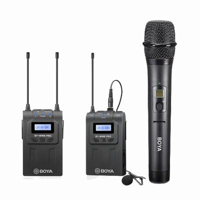 China Clip Mic Interview MIC Clip For Boya By-wm8 Pro-k4 Kit Uhf Wireless Microphone Interview Mic For Camera News for sale