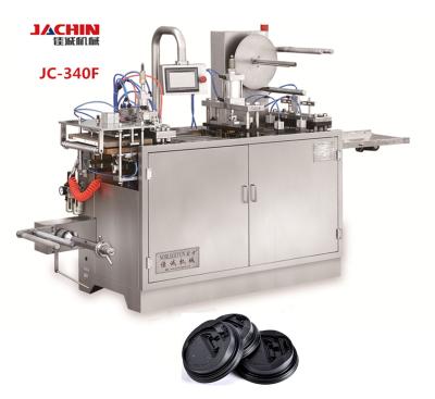 China Factory New JC-340F Automatic Drink Paper Cup Lid Making Machine for sale