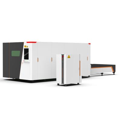 China Laser CUTTING 4KW IPG CNC Metal Cutting Laser Machine Fiber Laser Metal Cutting Machine Full Cover for sale