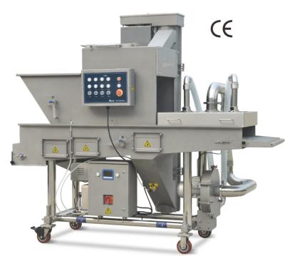 China Meat forming & coating machine hamburger patty/automatic chicken nuggets/bread crumb coating machine for shrimp/fish/seafood/meat for sale