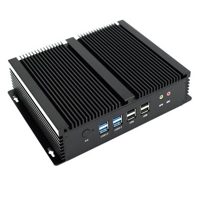 China i5 Broadwell Server Computer Mini Core i3 i5 i7 Fanless Industrial PC Fanless PC With ITM Motherboard for sale