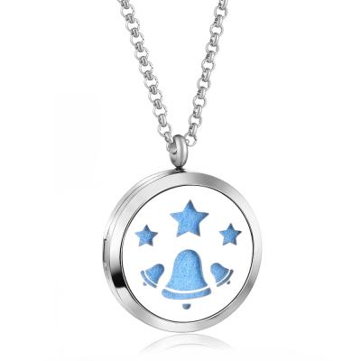 China FASHIONABLE Titanium Steel Alloy Bell Diffuser Small Box Pendant Necklace Pendant for sale