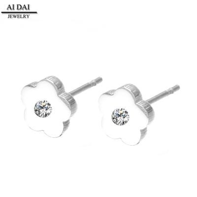 China Simple Stainless Steel Stud Earrings Wholesale Jewelry Fashion Stud Earrings For Girls for sale