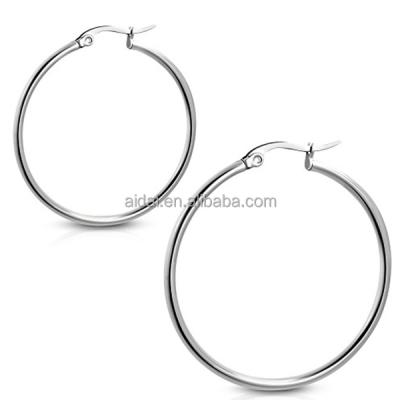 China CLASSIC round earrings design female clothing accessories stainless steel circle earrings for sale