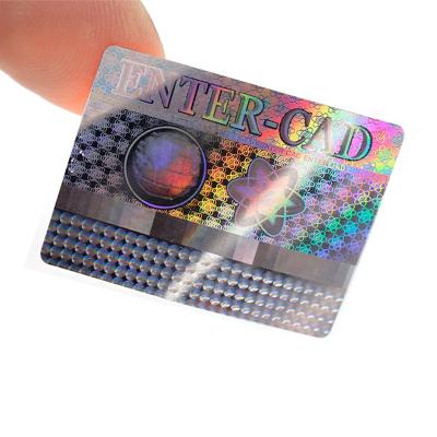 China 2D/3D Holographic Printing Custom Tamper Proof Hologram Sticker Holographic Void Open Void Security Vinyl Stickers for sale