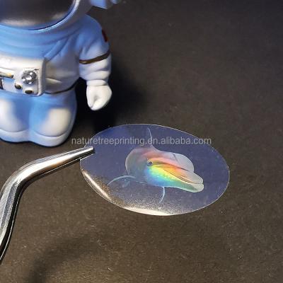 China Custom Holographic Printing Holographic Vinyl Numbered Transparent Hologram Stickers for sale