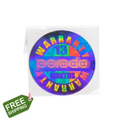 China Custom Waterproof Vinyl Sticker Holographic Product Label Stickers for sale