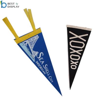 China Custom Factory School College Hanging Triangle Felt Pennant Flag for sale