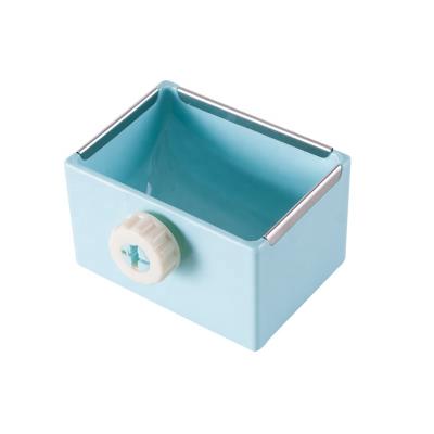 China Viable Round Plastic Box Small Pet Food Bowl Chinchilla Rabbit Food Bowl Universal Pet Supplies for sale