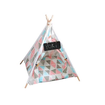 China Sustainable Pet Sleep Beds With Soft Cushion And Pet Teepee Tents For Pet for sale