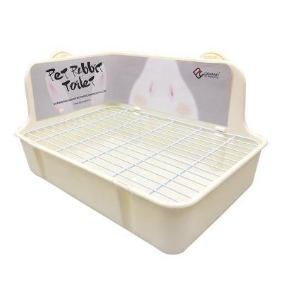 China Stable Double Toilet Chinchilla Guinea Pig Extra Large Fixed Square Toilet for sale