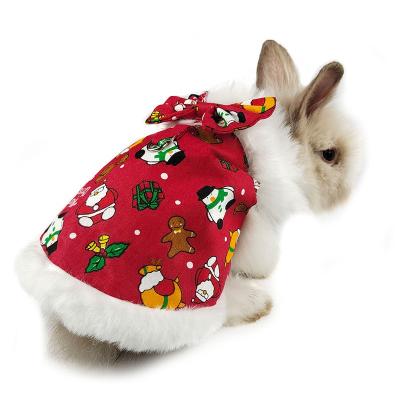 China Stocked Clothes Pet Christmas Bunny Clothes Pet Clothes Christmas Costume Bunny Supplies 2021 for sale