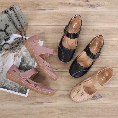 China New Arrival Round Shoes For Work Comfortable Shoes For Women Ladies Flat Closed Toe Sandals Shoes Women for sale