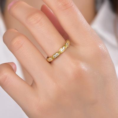 China CLASSIC Custom Made Vintage Rings 925 Sterling Silver Rings Anillos 18K Gold Plated Ring Women Fine Jewelry for sale