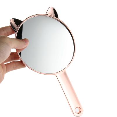 China Personalized Portable Mirror Plated Simple Cute Cosmetic Mirror Mirror for sale