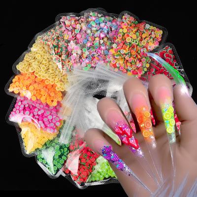 China Easy apply nail salon products 3d stickers fruit design nail art decoration charms for lady nail art stickers and decals for sale