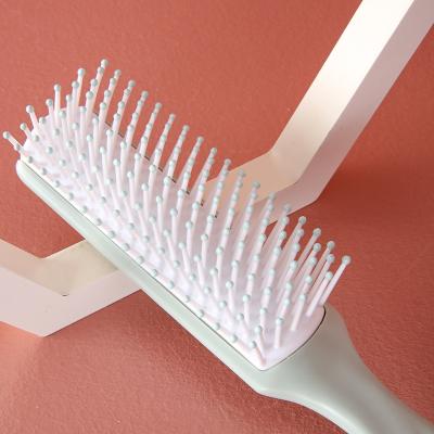 China Salon Hair Make Hot Selling Massage Styling Soft Bristle Comb Nylon Hair Brush For Salon Curly Hair for sale