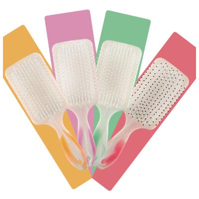 China Disposable Comfortable Air Cushion Comb Beige Fashion Women Girls Cellulose Acetate Hair Combs for sale