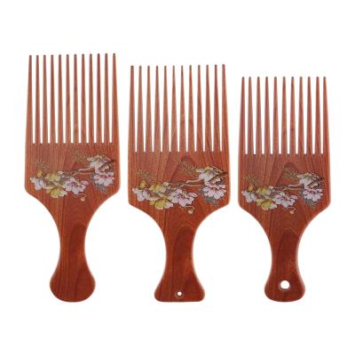 China Retro Oil Hairstyle Home Fork Comb Styling Comb for sale