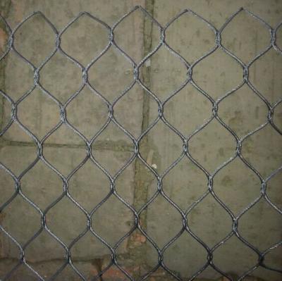 China hand woven stainless steel cable mesh for zoo exhibits for sale