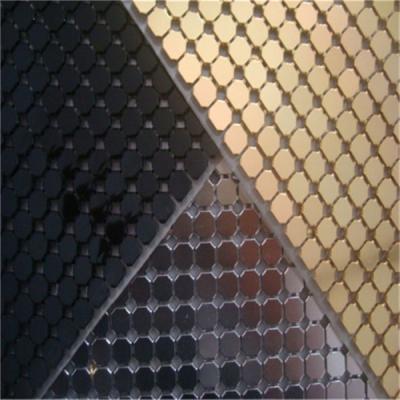 China Decorative Aluminum Sequins Fabric Mesh For Table Cloth / Table Runner for sale