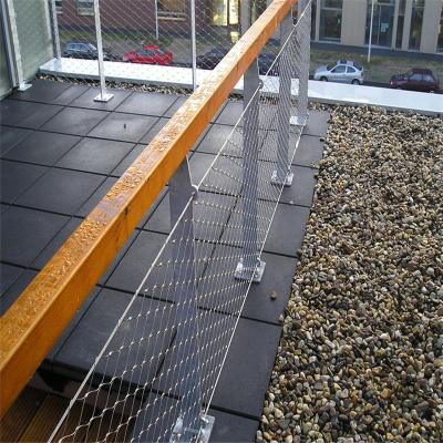 China Rust-proof x-tend ferruled cable wire mesh balustrade infill panel for sale