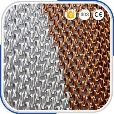 China 90x210cm Anodising Aluminum Chain Link Fly Screen Door Curtain for sale