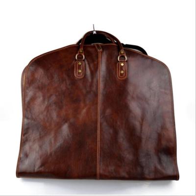 China Custom Made Luxury Leather Mens Suits Waterproof Travel Folded Garment Packaging Bag Long With Small MOQ Zipper Carry On Dust Bag Classic Design for sale