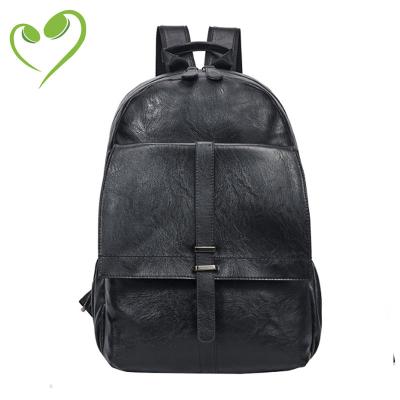 China Custom Logo Fashion New Leather Bags Waterproof Vegan Leather Backpack Men Backpack for sale