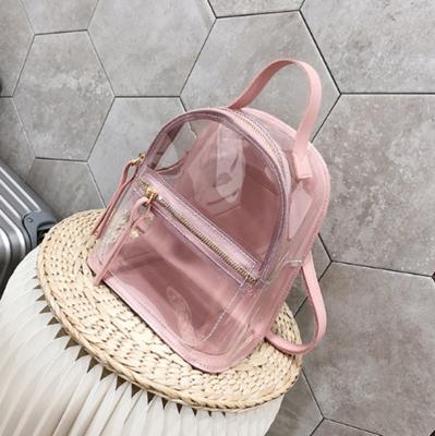 China Raincoat Customize Transparent Small Bag Clear Mini Backpack Waterproof PVC For Girls for sale