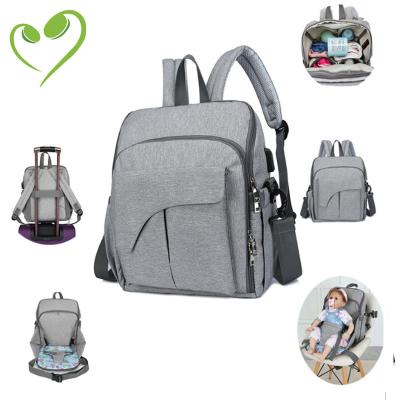 China Factory Price Strong And Comfortable OEM Diaper Pail Refill Bags Multi-Function Nappy Changing Bag Backpack for sale