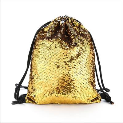 China Fashion Custom Gold Holographic Drawstring Bag High Quality Holographic Bag Custom for sale