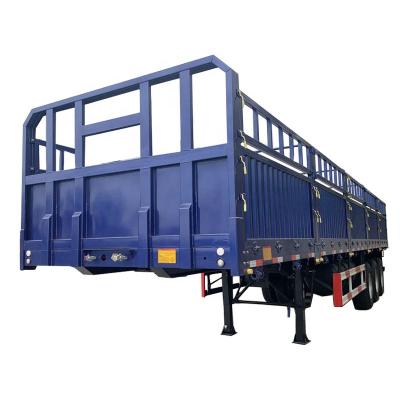 China Animal Transit Stake or 40/50ton Truck 3 /4axle Barrier Side Wall Cargo Trailer Truck Semi Trailer Barrier Traile for sale