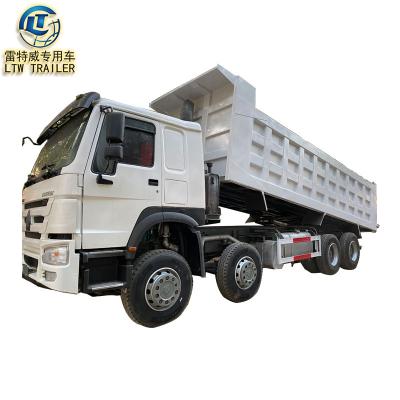 China Sino Truck 375HP 12 Wheeler Mini 30cbm 60ton HOWO 8X4 6*4 Used Dump Tipper Truck For Sale 6 - 8L for sale