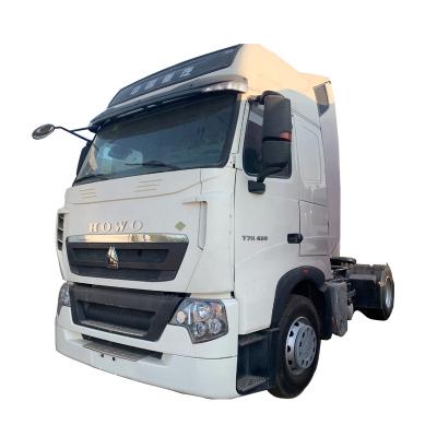 China Used Heavy Duty Sitrak C7h CNG Tractor 2017 2018 460 HP Tractor Truck For Sale In Uzbekistan 6800X2500X3900 for sale