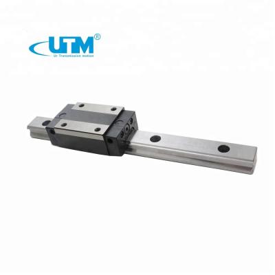 China Interchangeable hiwin low profile linear guide and LM guide block for sale