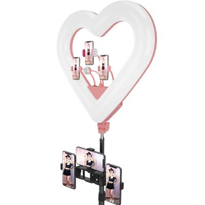 China Mini Hot Selling RK-51 Heart Ring Light With RGB And 20 Inches Remote Control Heart Shaped Ring Light For Photography Heart Led Ring for sale