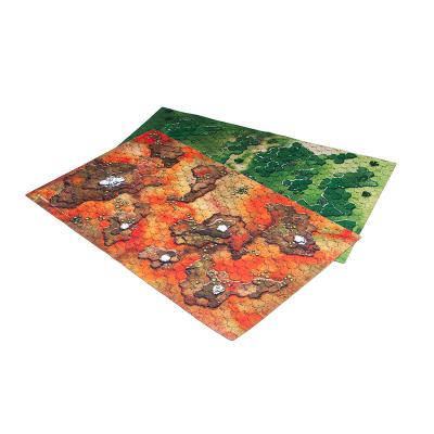 China Bilateral Kids XL Eco-Friendly Soft Toy OEM Kids Non Slip Large Game Battlefield Game Printed Rubber Material Mat for sale