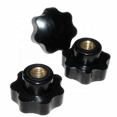 China Solid plastic adjusting knob, star attaching screwing knobs for sale