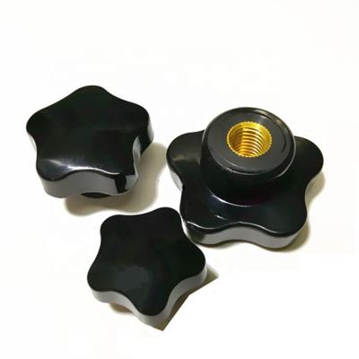 China pa6 industrial female type star lobe knob, plastic main lobe knob, plastic star knob nut 1/4-20 m6 m8 m10 m12 for sale