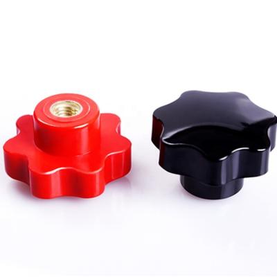 China Solid Custom Knob Screw, Female Star Knobs, Plastic Knob Clamping Nut for sale