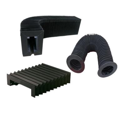 China Bellow Type Dust Cover , CNC Machine Accordion Round Rubber Bellow for sale