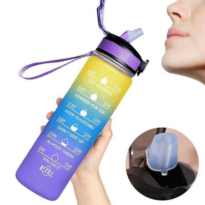 China Wholesale stocked botella agua botellas bottle 1L water bottle termos de agua motivacionales gym motivation gym for sale