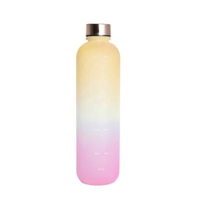 China Stocked motivacional de botella de agua water bottle motivational color changing cups termos de ag for sale