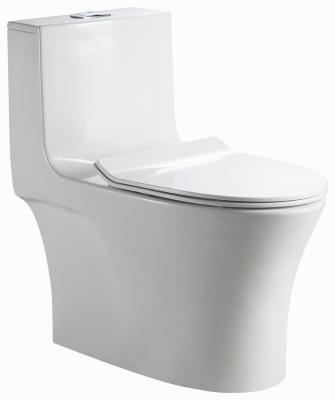 China Double-Flow Sanitary Ware Peep Chinese Wc Pan Toilet One Piece Set Price for sale